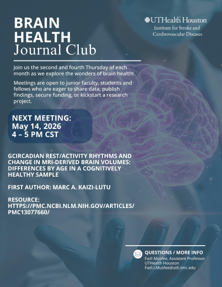 Brain Health Journal Club Meeting